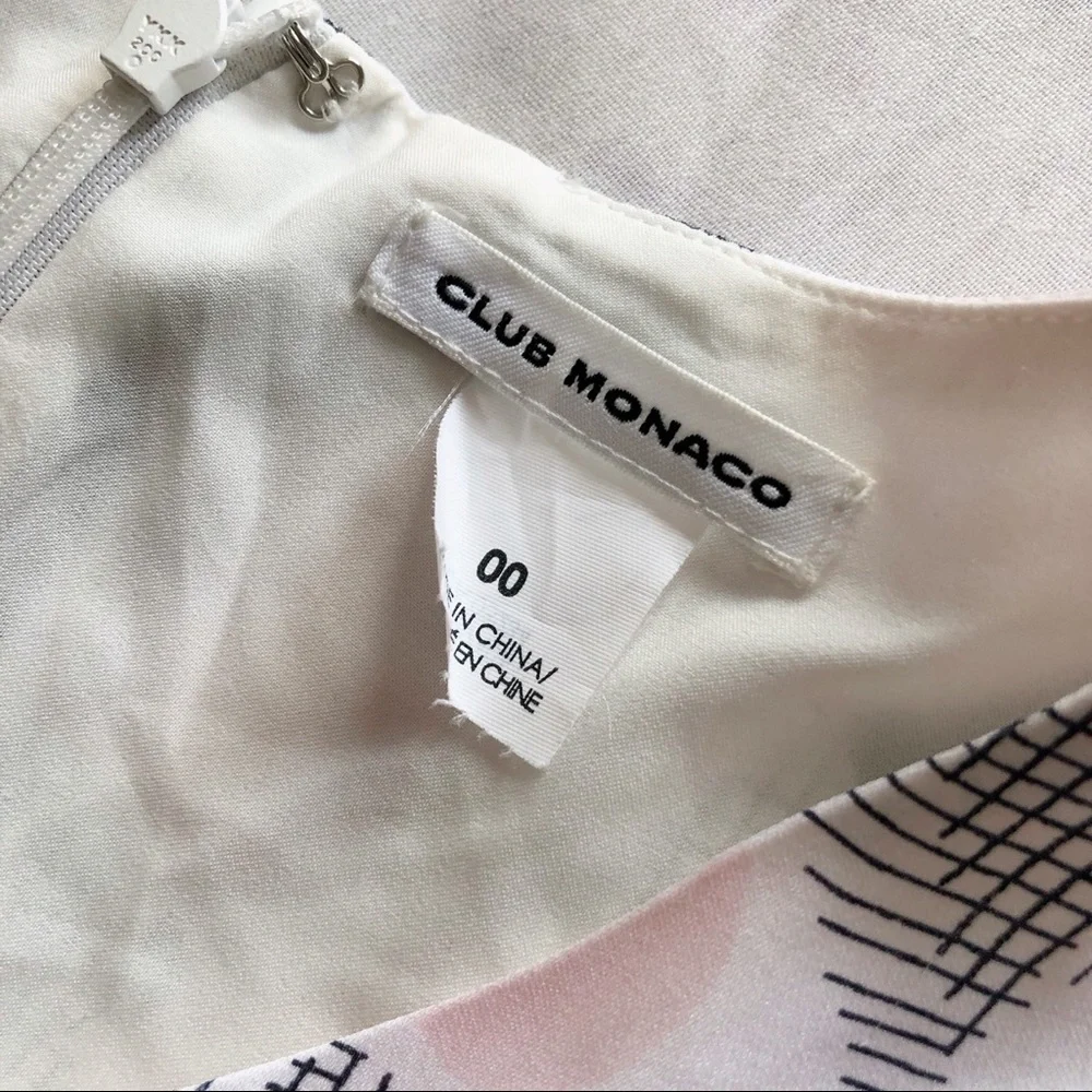 club monaco ⋆ floral grid dress